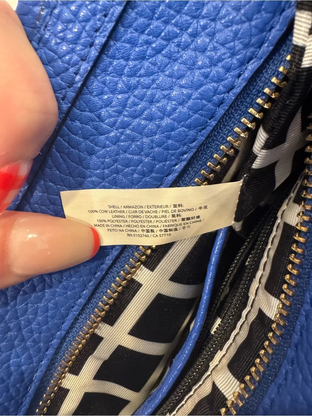 (NWOT) Kate Spade Royal Blue Crossbody Purse